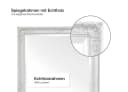 LC Home Barock Wandspiegel Weiß Vollholz Facettenschliff Bild 5
