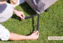 LC Garden Schutzhülle für 2-Sitzer Sofa grau wasserabweisend Bild 3