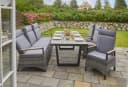 LC Garden Gartensofa Keramo 3er Sofa grau-mix Aluminium Teak Bild 1