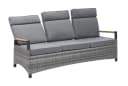 LC Garden Gartensofa Keramo 3er Sofa grau-mix Aluminium Teak Bild 3