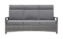 LC Garden Gartensofa Keramo 3er Sofa grau-mix Aluminium Teak Bild 4