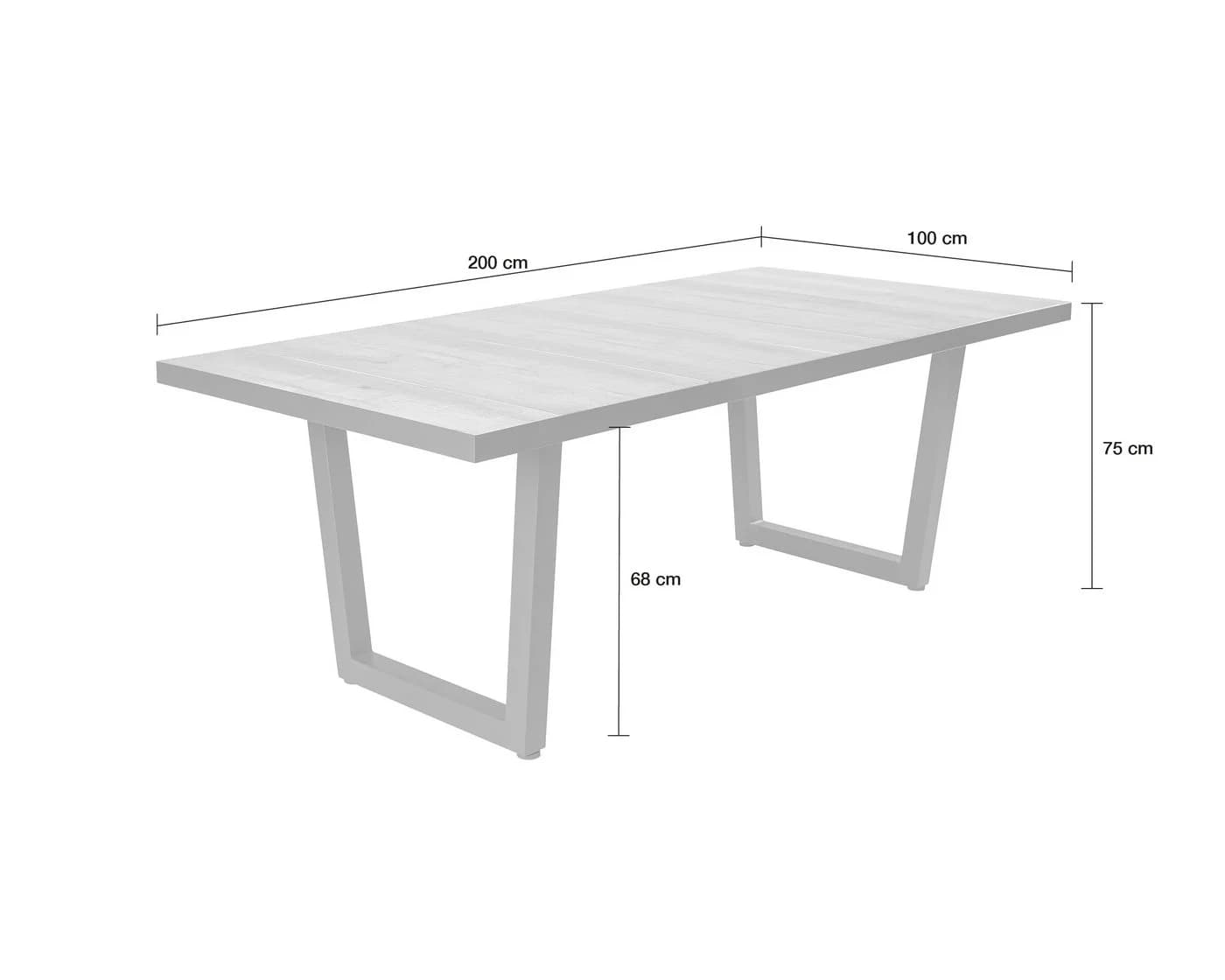 LC Garden Gartentisch Bailado Keramik Grau/Braun Modern - Bild 5