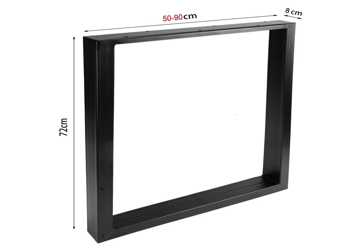 Köhko Tischgestell 2er Set Edelstahl 70 cm Höhe