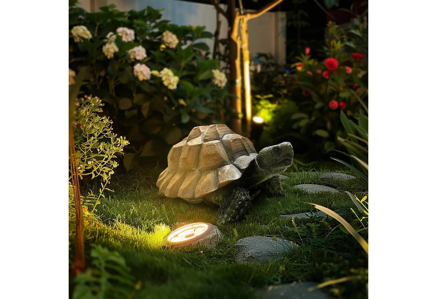 Köhko Gartenstecker Dekostein Schildkröte Polyresin - Bild 5