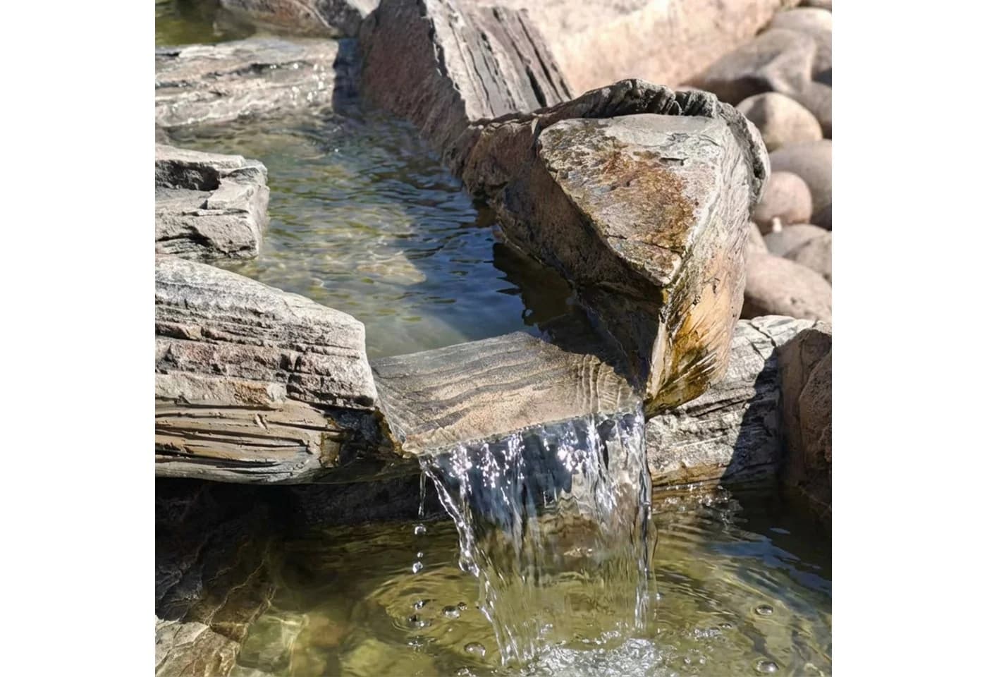 Köhko Bachlaufelement Spree Holzoptik für Gartenteich - Bild 4