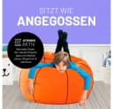Lumaland Basketball Sitzsack XXL 370l Polyester Schwarz/Orange Bild 5