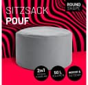 Lumaland Sitzsack Pouf Grau In- & Outdoor Hocker Bild 1