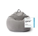 Lumaland Comfort Line Sitzsack L 185L Grau Polyester Bild 2
