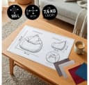 Lumaland Sitzsack Comfort Line L 185L Grau Polyester Bild 3