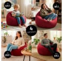 Lumaland Sitzsack Comfort Line Rot Indoor Beanbag Bild 4