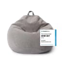 Lumaland Sitzsack Comfort Line XL 250L Grau Polyester Bild 2