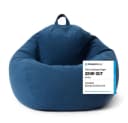 Lumaland Sitzsack Comfort Line XXL Dunkelblau Polyester Bild 2