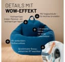 Lumaland Sitzsack Comfort Line XXL Dunkelblau Polyester Bild 5