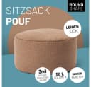 Pflegeleichter Sitzsack Hocker - Bequemer Bean Bag Bild 1