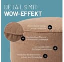 Pflegeleichter Sitzsack Hocker - Bequemer Bean Bag Bild 5