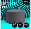 Lumaland Sitzsack Pouf Grau Indoor Outdoor 5 Jahre Garantie Bild 1