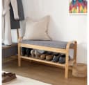 Lumaland Schuhregal Bambus mit Sitzbank 1 Ebene Bild 5