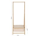 Lumaland Kleiderständer Bambus 159x60x45 cm Bild 4