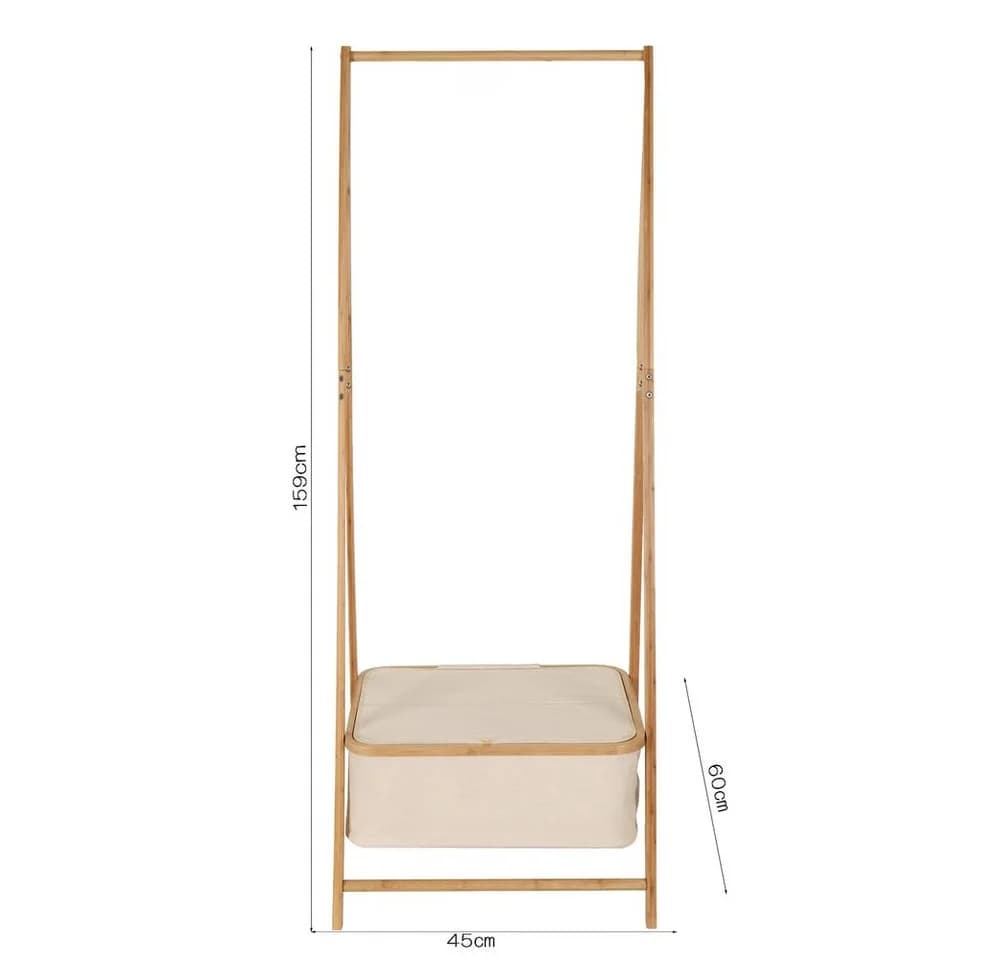Lumaland Kleiderständer Bambus 159x60x45 cm - Bild 4