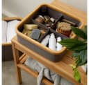 Lumaland Organizer 3er Set mit Bambusrahmen Taupe Bild 1