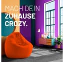 Lumaland Sitzsack Drops Orange XXL 300L Bild 3