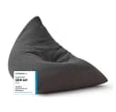Lumaland Sitzsack Interior Line Dreieck Grau EPS-Perlen Bild 1
