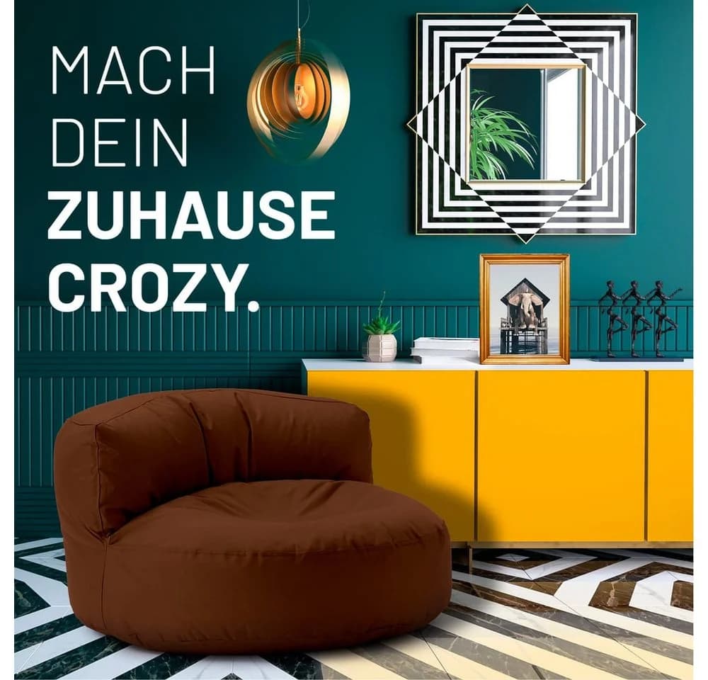 Lumaland Sitzsack Round Sofa Braun In- & Outdoor - Bild 3