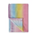 Lumaland Kuscheldecke Regenbogen-Design Bunt Coral-Fleece Bild 4