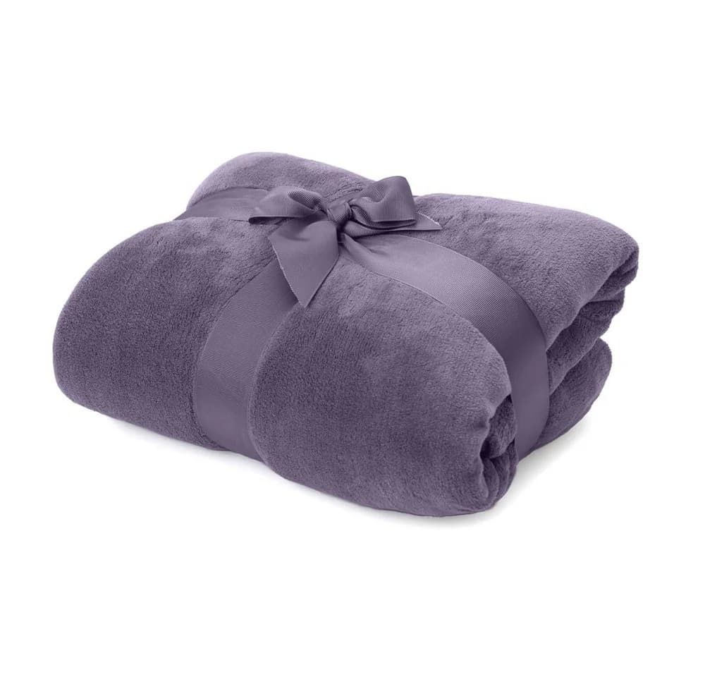 Lumaland Kuscheldecke Coral Fleece Violett 150x200cm - Bild 2
