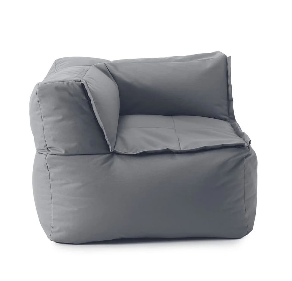 Lumaland Modulares Sitzsack-Modul Grau Wasserfest Abnehmbarer Bezug - Bild 2