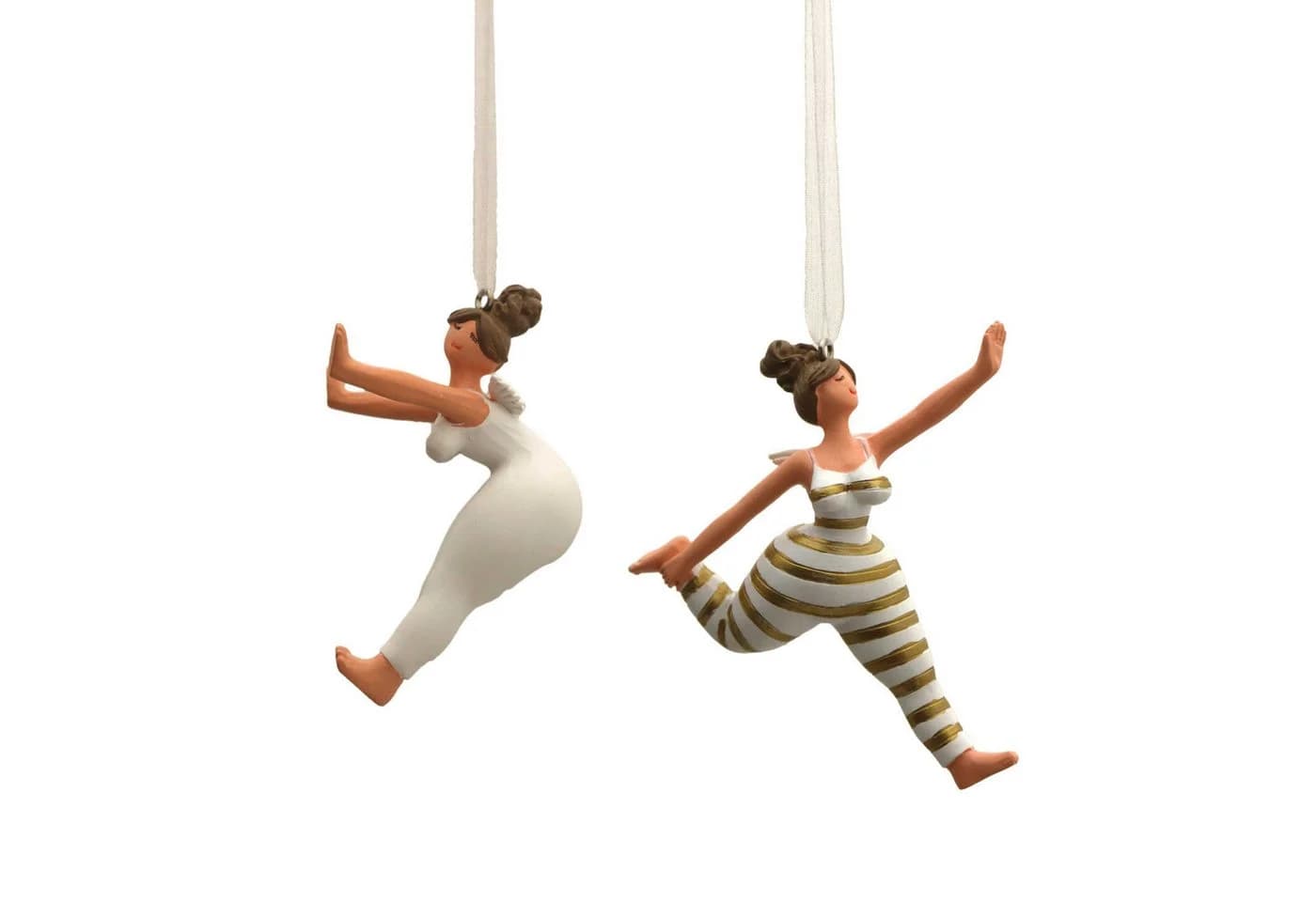 Gall&Zick Dekohänger Yoga Engel Set Weiß Gold