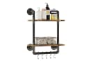 Gall&Zick Deko-Wandregal Industrial Rohrregal mit Handtuchhalter Bild 2