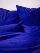 Erlich Textil Kissenbezug FRED 100% Baumwolle Knallblau Bild 1