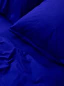 Erlich Textil Kissenbezug FRED 100% Baumwolle Knallblau Bild 4