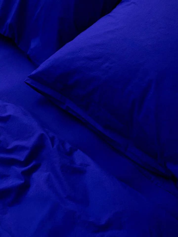 Erlich Textil Kissenbezug FRED 100% Baumwolle Knallblau - Bild 4