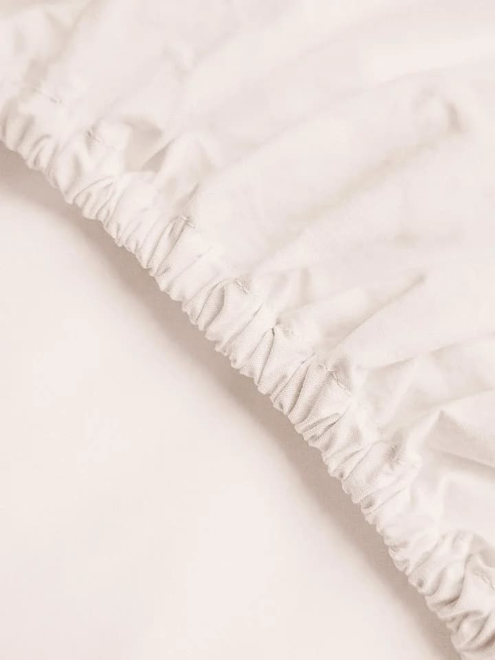Erlich Textil Spannbettlaken COTTON LINEN SELECT Weiß - Bild 2