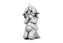 gartendekoparadies.de Gartenfigur Gnom als Stiller Beobachter, Steinfigur, 38 cm, 9 kg, Frostsicher Bild 1