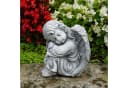 gartendekoparadies.de Gartenfigur Schlafender Engel Grabengel Steinfigur 23 cm 6 kg Frostsicher Bild 2