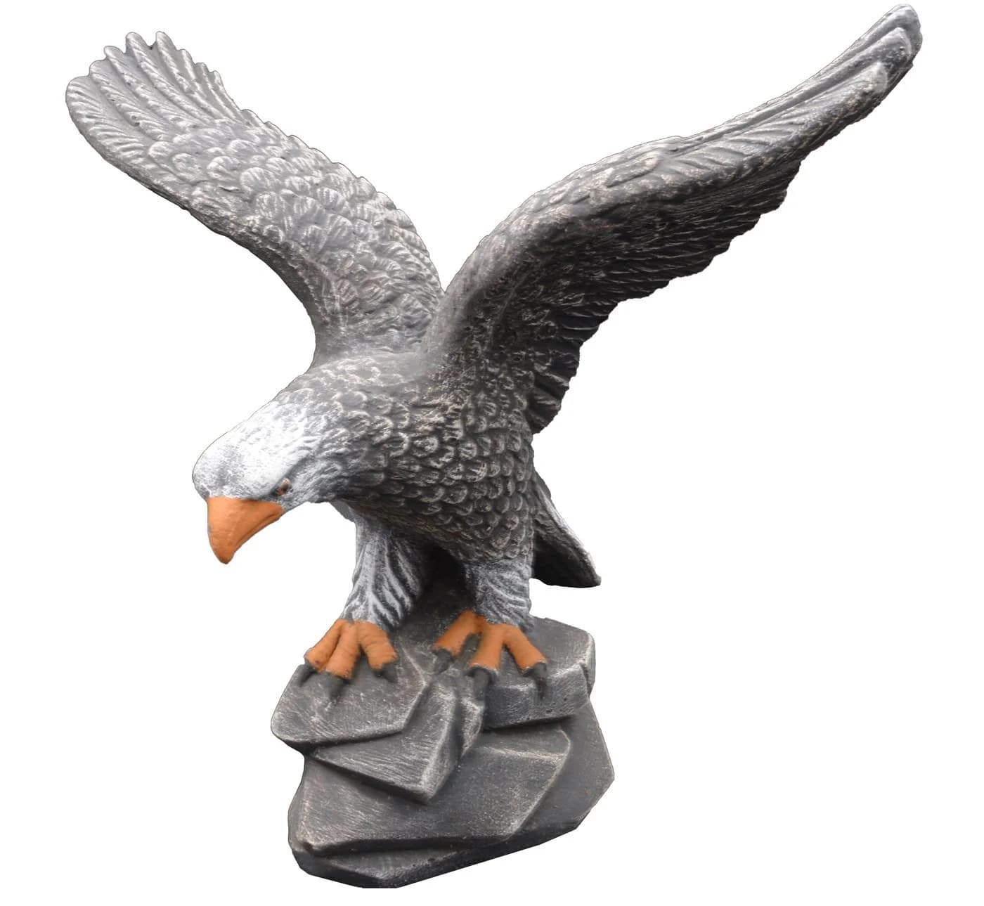 gartendekoparadies.de Gartenfigur Adler Steinfigur Grau
