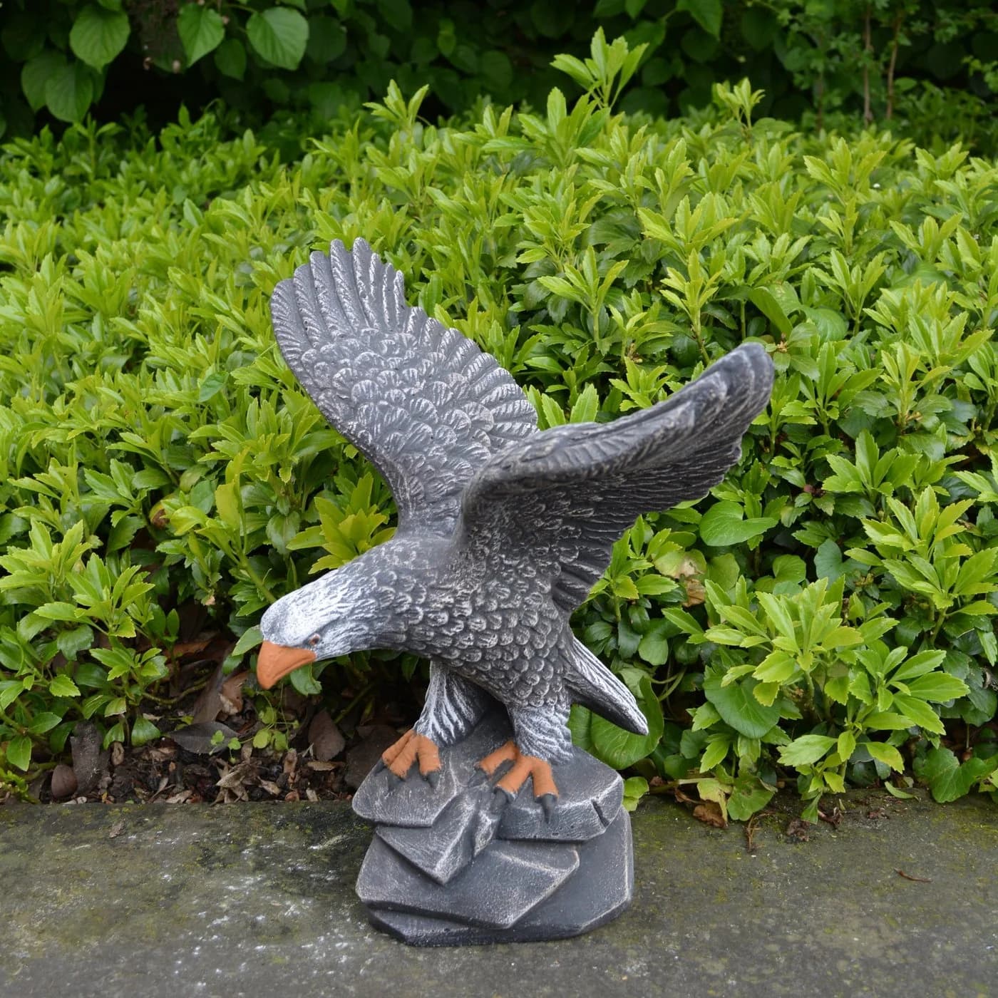 gartendekoparadies.de Gartenfigur Adler Steinfigur Grau - Bild 2