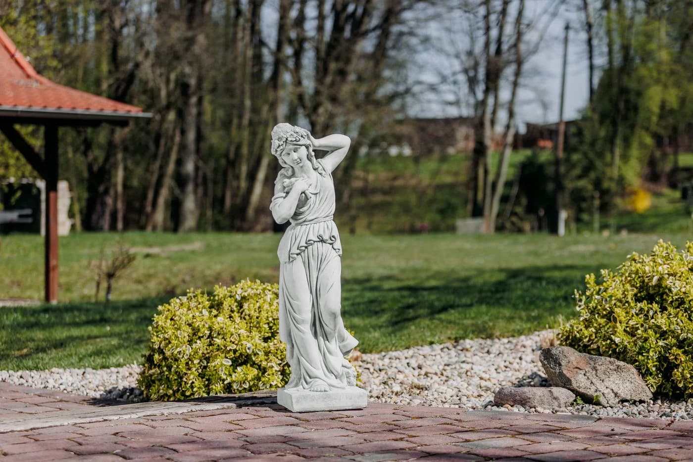 gartendekoparadies.de Gartenfigur Statue der Lena, griechische Mythologie, 95 cm, 48 kg, Frostsicher - Bild 3