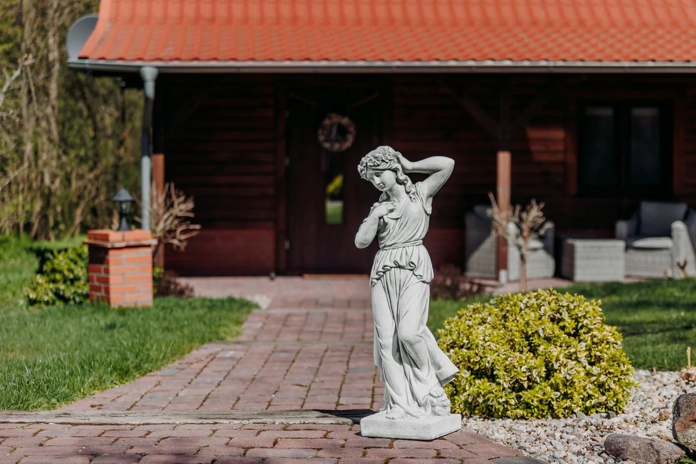 gartendekoparadies.de Gartenfigur Statue der Lena, griechische Mythologie, 95 cm, 48 kg, Frostsicher - Bild 4