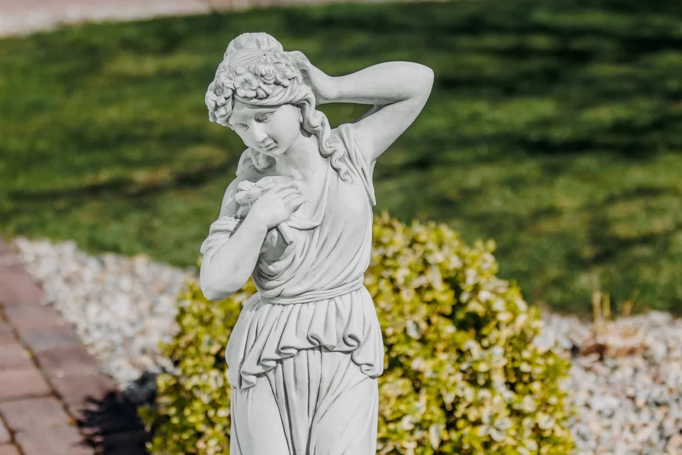 gartendekoparadies.de Gartenfigur Statue der Lena, griechische Mythologie, 95 cm, 48 kg, Frostsicher - Bild 5