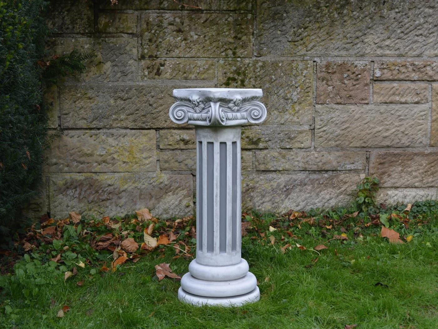 Gartendekoparadies.de Griechische Säule Steinsockel Grau Frostsicher - Bild 4