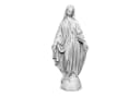 gartendekoparadies.de Gartenfigur Statue Madonna Mutter Maria Steinfigur Grau Bild 1