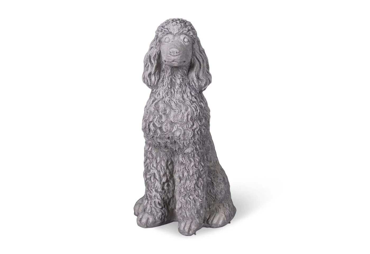 gartendekoparadies.de Gartenfigur Pudel Grau Frostsicher - Bild 2