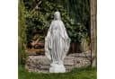 gartendekoparadies.de Gartenfigur Madonna Stein Grau Frostsicher Bild 2