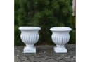gartendekoparadies.de Pflanzkübel 2er-Set Steinguss Grau Bild 2