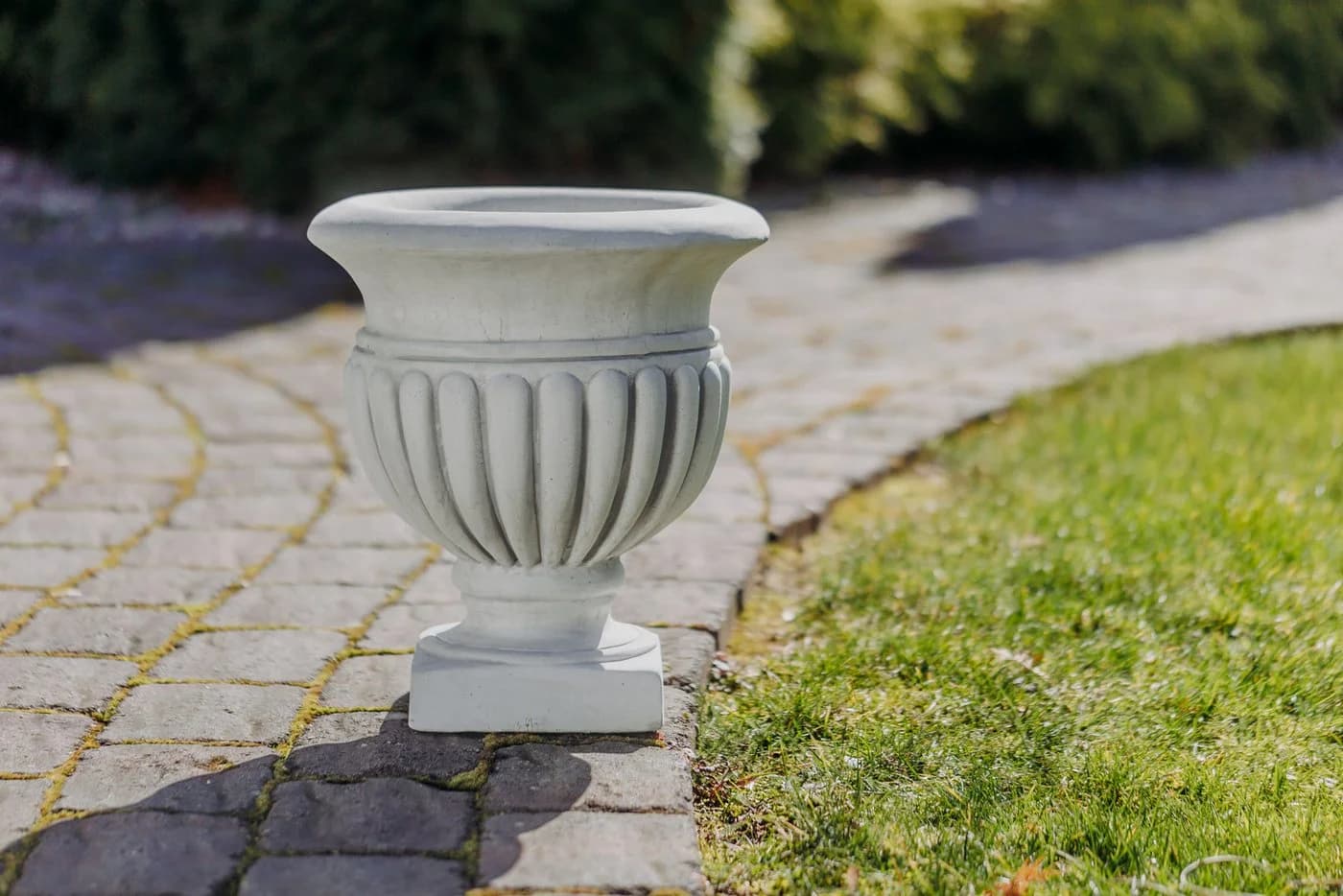 gartendekoparadies.de Pflanzkübel 2er-Set Steinguss Grau - Bild 5