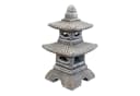 Gartendekoparadies.de Japanische Pagode Steinlaterne Grau Bild 1